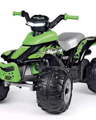 QUAD PEG PEREGO T-REX 12 VOLT NERO-VERDE