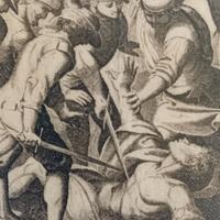 incisione  originale maestri antichi rarissima1600