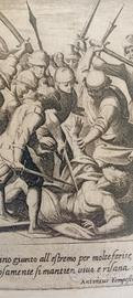 incisione  originale maestri antichi rarissima1600