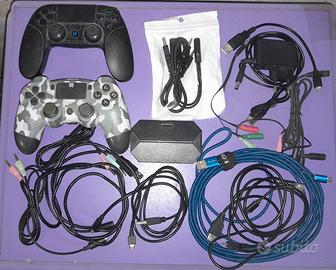 2 controller Playstation e cavi vari 