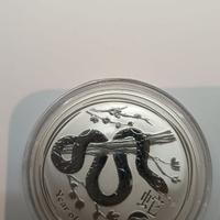 Silver coin Year of Snake 2013 1 oncia Australia