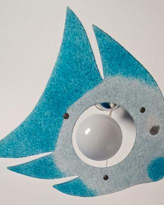Lampadario a sospensione con soggetto marino 