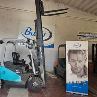 Carrello elevatore elettrico 2500kg montante tripl