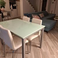 Tavolo in vetro temperato 120x80/180