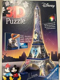 Puzzle disney 3d topolino parigi