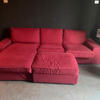 Divano Ikea usato con pouf contenitivo