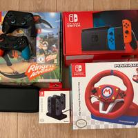 Nintendo switch con accessori