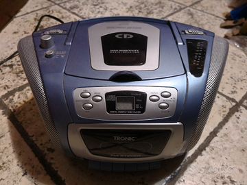 Radio stereo portatile batteria tronic extra bassi