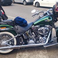 2013 softail deluxe lucky green hard candy custom