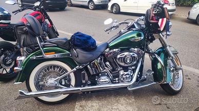 2013 softail deluxe lucky green hard candy custom
