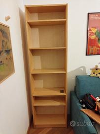Libreria Ikea modelli Billy colore betulla