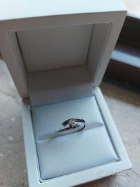 Anello di fidanzamento oro bianco con diamante