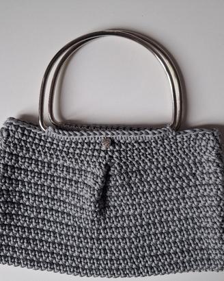 borsa pochette uncinetto fatto a mano