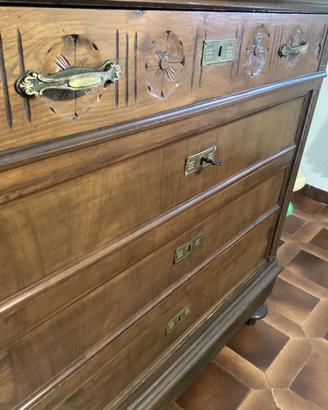Comò Antico Primi '900 Stile Umbertino Liberty