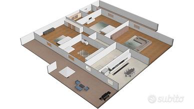 Quadrivano nuova costruzione con doppio servizio