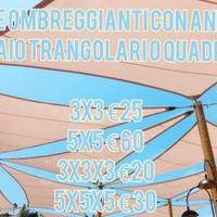 VELE OMBREGGIANTI TRIANGOLARE O QUADRATA