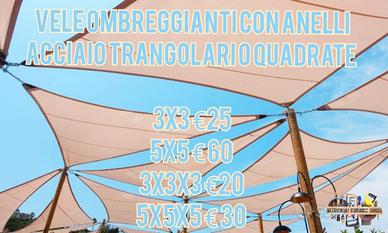 VELE OMBREGGIANTI TRIANGOLARE O QUADRATA
