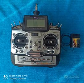 aeromodellismo radio Hitec + ricevente