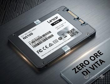 SSD Lexar SATA 2,5 da 512gb zero ore di vita. 