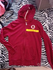 Felpa cotone con cappuccio AS roma