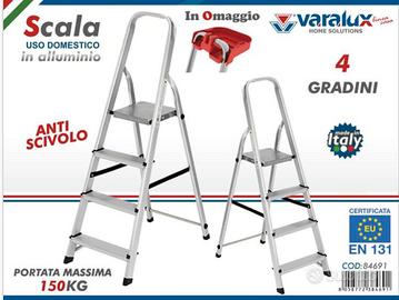Scala alluminio 4 gradini
