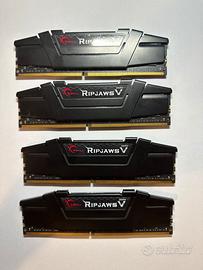 32GB  RAM DDR4 3200MHz G.SKILL RIPJAWS V 4X8GB