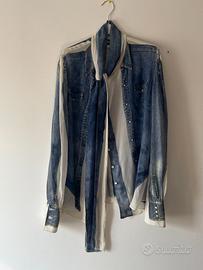 Camicia Dolce & Gabbana blusa stampa trompe-l'œil