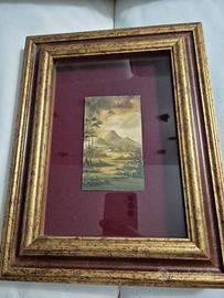 quadro paeaggio su lastra di rame