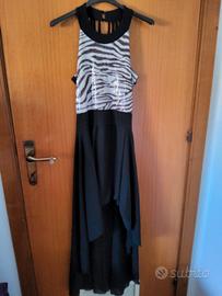 abito con pailettes zebrato
