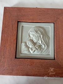 Quadro con cornice in legno 