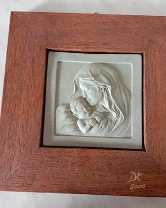 Quadro con cornice in legno 