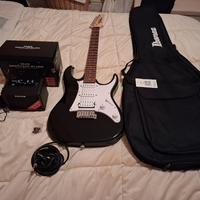 Bundle Chitarra elettrica+amplificatore+oggetti