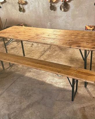 SET BIRRERIA TAVOLO + DUE PANCHE