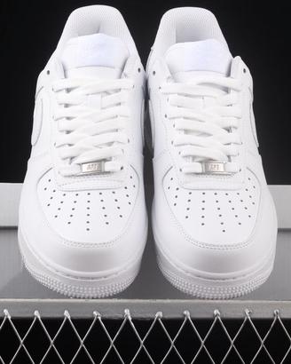 Nike Air Force 1 07 Low-Top, Bianco, Taglia 38