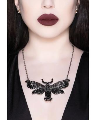 Killstar Tinea Morte Moth necklace