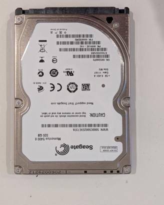 hdd 320gb 2.5" per portatili