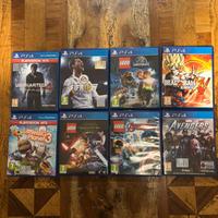 Collezione di 8 videogiochi per ps4