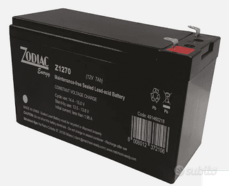 batteria per allarme 12v 7ah