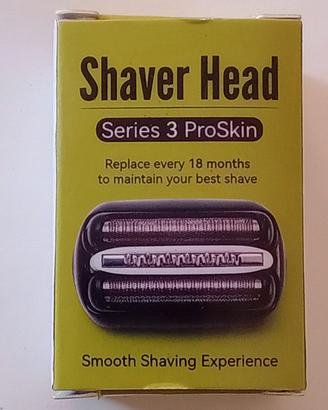 2 testine ricambio per rasoio Braun serie3