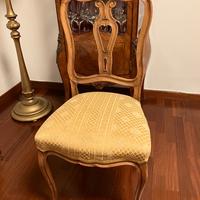 Sedie in noce massello