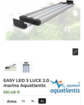 plafoniera acquario marino 