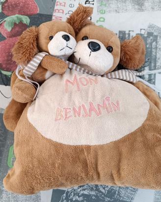 Peluche Cane/Cuscino Mon Benjamin