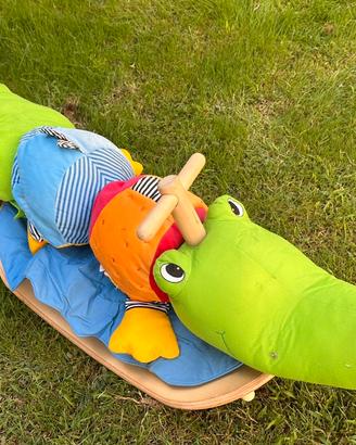 Dondolo coccodrillo per bambini da 1 a 3 anni
