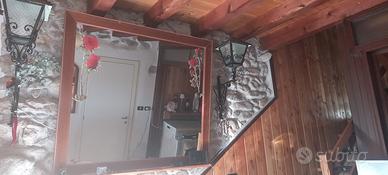 specchio cornice in legno