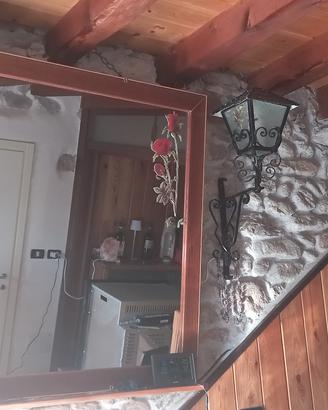 specchio cornice in legno
