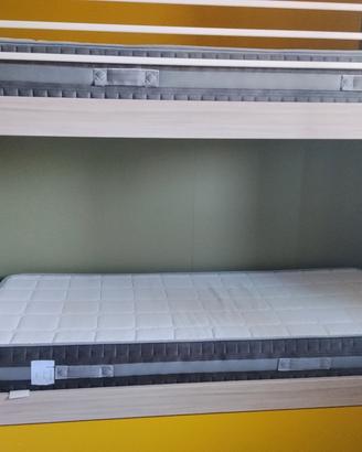 letto a castello 3 posti con scala contenitore . 