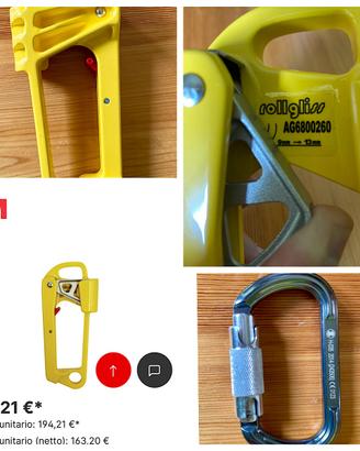 Materiale da arrampicata e tree climbing