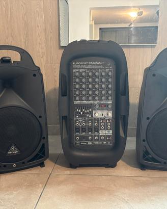 Behringer PPA2000BT Bluetooth. Impianto PA