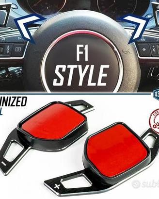 PALETTE Cambio Volante per AUDI Leve Acciaio Nero