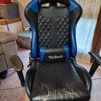 Sedia con rotelle da scrivania per giocare 